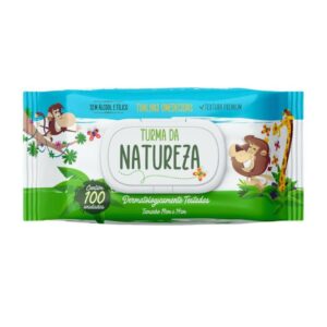 Lenço Umedecido Turma da Natureza c/ 100 Un